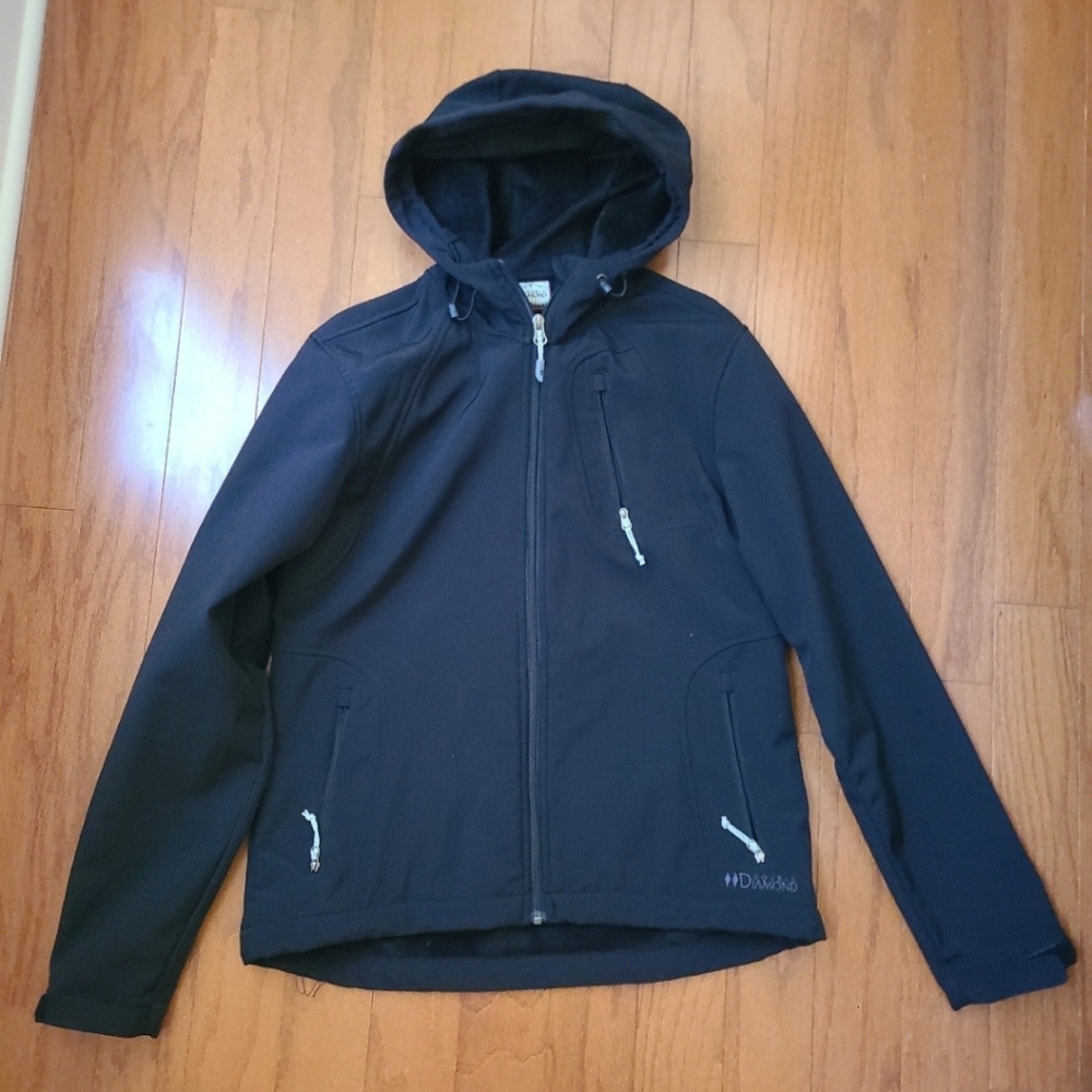 Double diamond black jacket